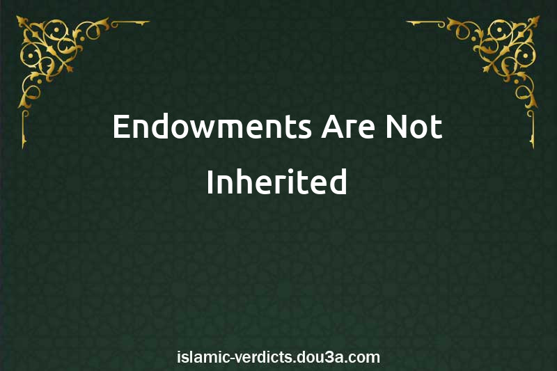 Endowments Are Not Inherited