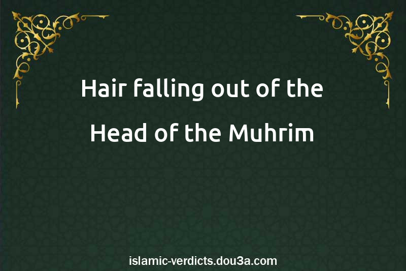 Hair falling out of the Head of the Muhrim