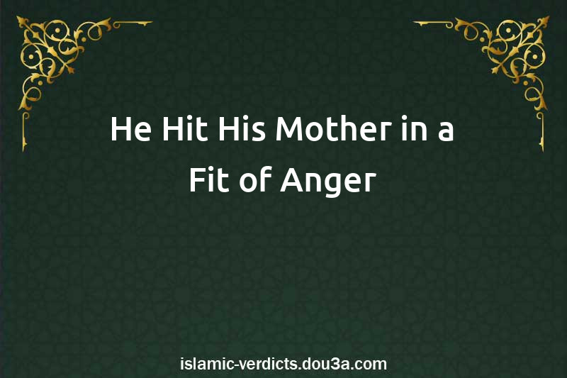 He Hit His Mother in a Fit of Anger