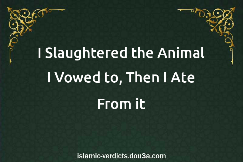 I Slaughtered the Animal I Vowed to, Then I Ate From it