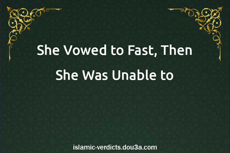 She Vowed to Fast, Then She Was Unable to