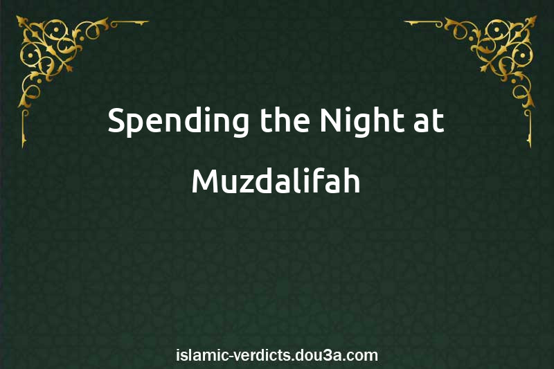 Spending the Night at Muzdalifah