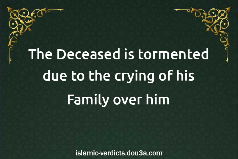 The Deceased is tormented due to the crying of his Family over him