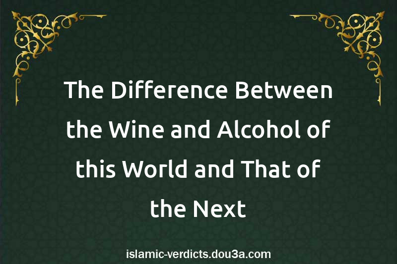 The Difference Between the Wine and Alcohol of this World and That of the Next