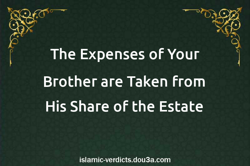 The Expenses of Your Brother are Taken from His Share of the Estate