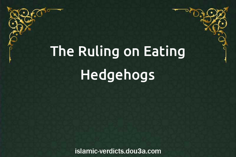 The Ruling on Eating Hedgehogs