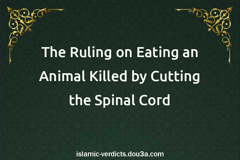 The Ruling on Eating an Animal Killed by Cutting the Spinal Cord