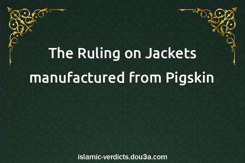 The Ruling on Jackets manufactured from Pigskin