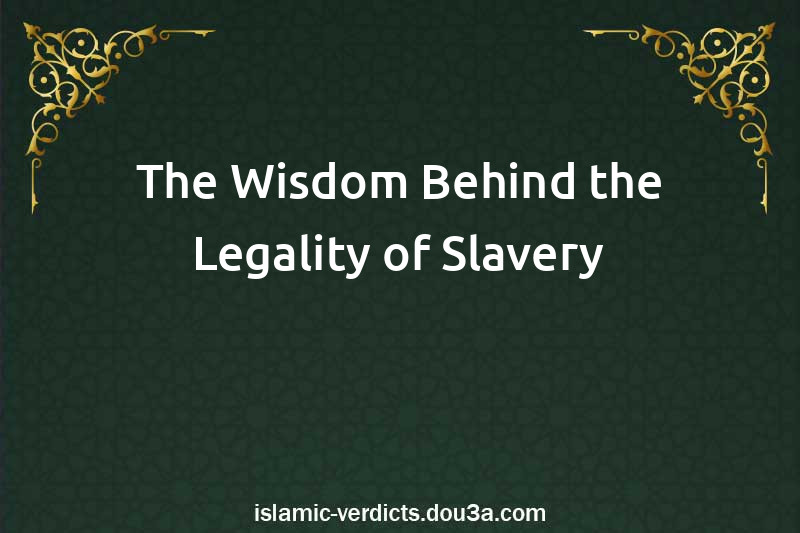 The Wisdom Behind the Legality of Slavery