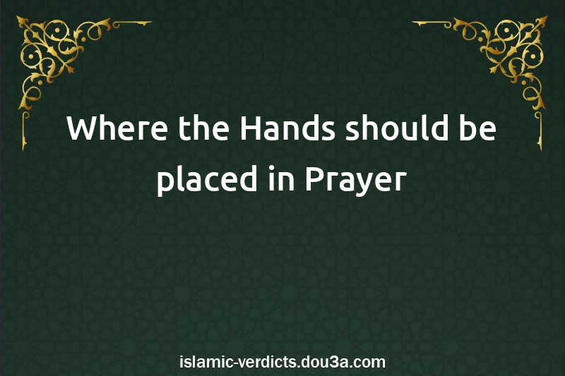 Where the Hands should be placed in Prayer