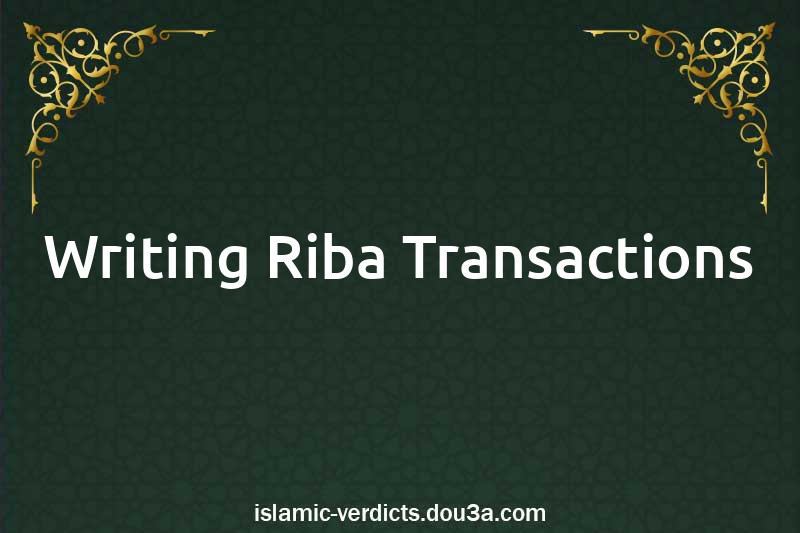 Writing Riba Transactions