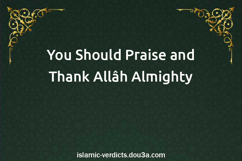 You Should Praise and Thank Allâh Almighty